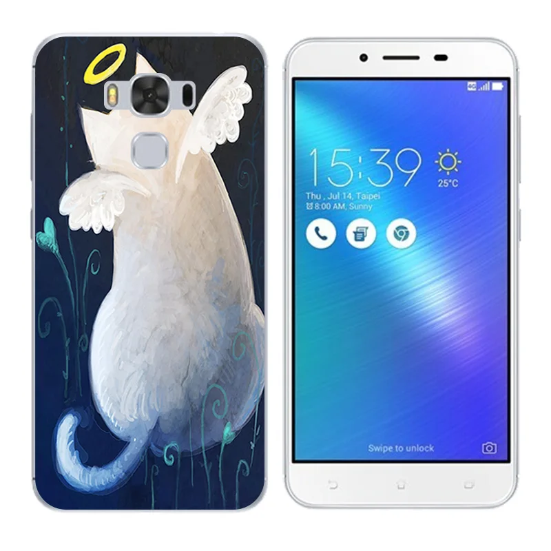 Чехол для ASUS Zenfone 3 Max ZC553KL чехол с ручным принтом мягкие силиконовые сумки Fundas zc553kl