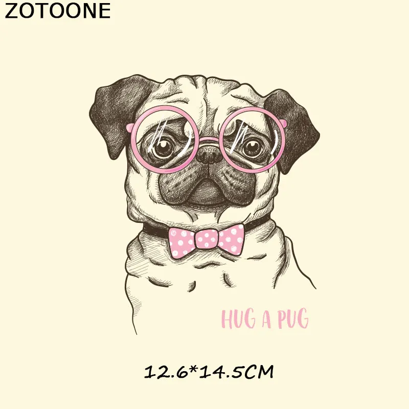 ZOTOONE нашивки с изображением собаки из мультфильма, наклейка с утюгом на одежду, нашивка, Аппликации, сделай сам, футболка, платье, термопереводная бумага C