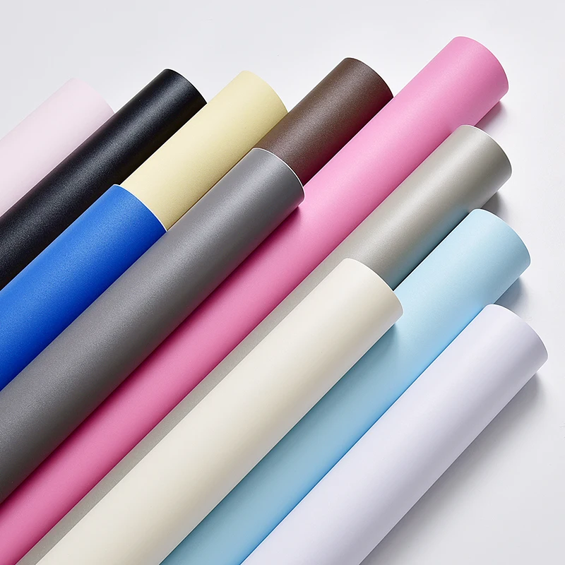 Водонепроницаемые обои самоклеящиеся однотонные фоновая наклейка ПВХ