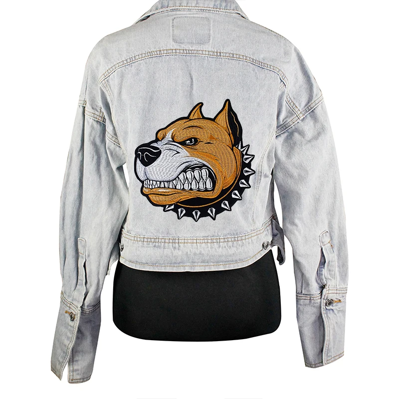 10 шт. аппликация для вышивки головы собаки|Заплатки| |