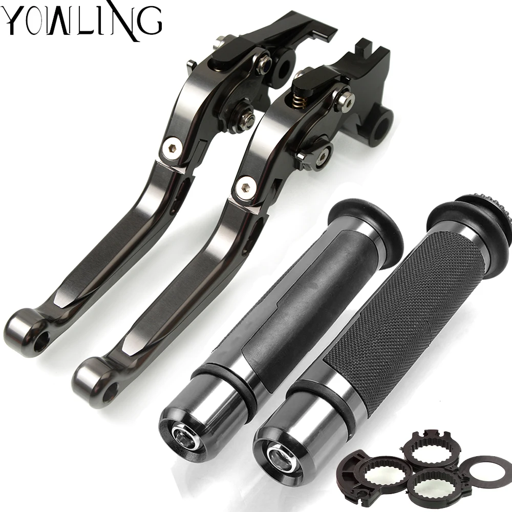 

Motorcycle Extendable Brake Clutch Levers and Handlebar Hand Grips For SUZUKI GSXR400 1988-1998 1992 1993 1994 1995 1996 1997