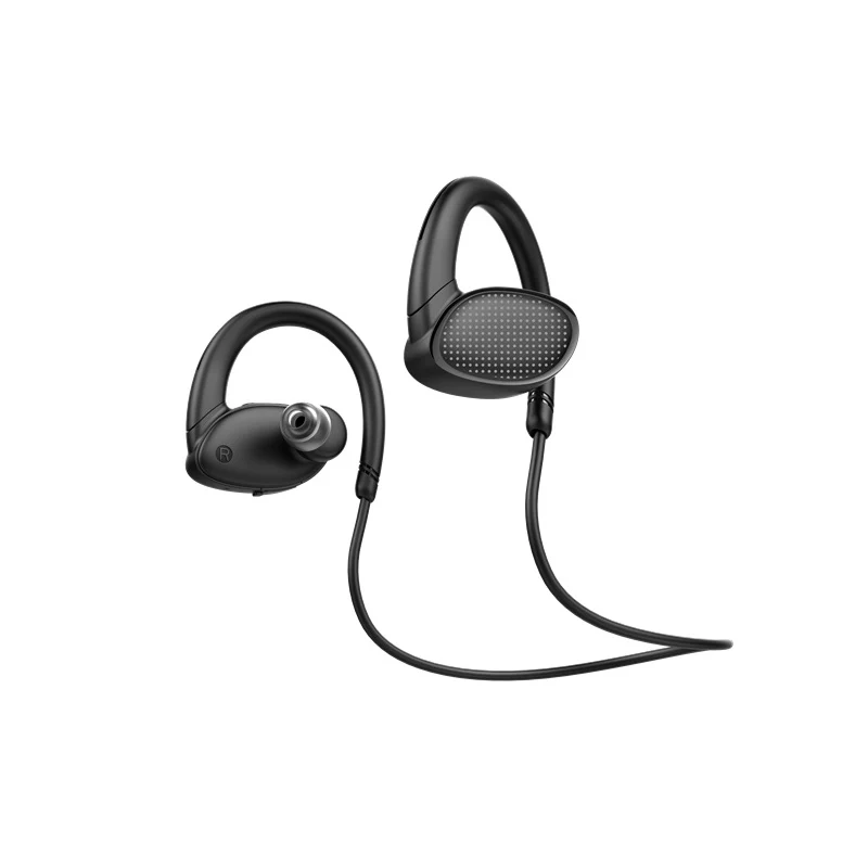 Черный OVEVO X9 встроенный 8 г MP3 плеер bluetooth наушники V4.2 IPX7 водонепроницаемый спорт HiFi наушники с микрофоном - Цвет: Черный
