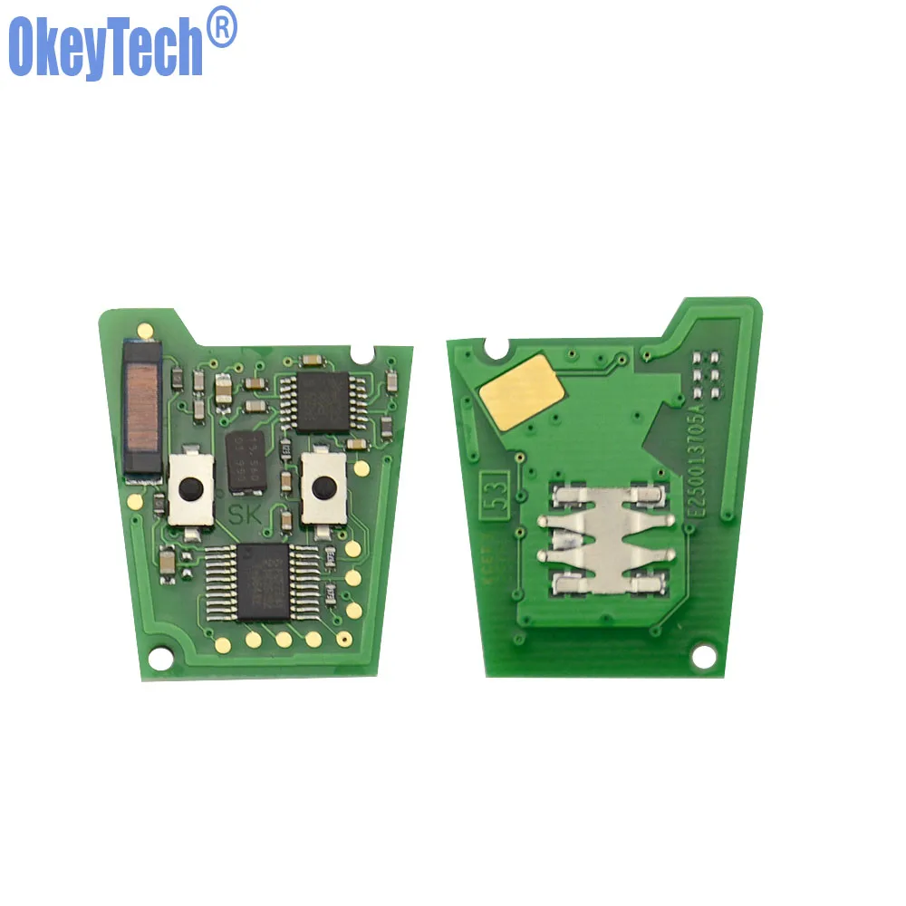OkeyTech новый 2 кнопки Автомобильный Дистанционный брелок 433 МГц ID46 PCF7941 чип для Vauxhall