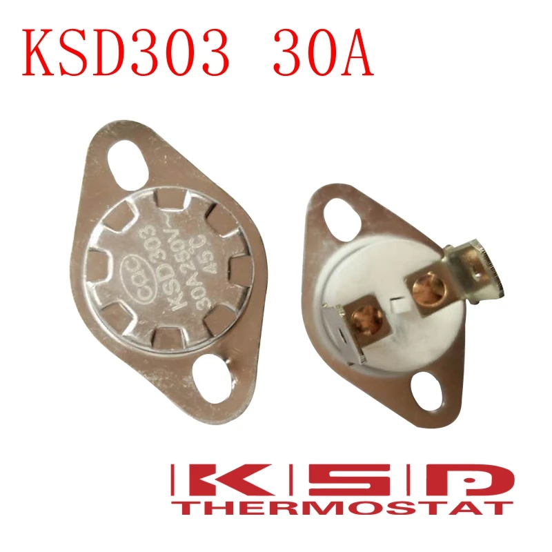 5 шт./лот KSD301/KSD303 40C 40 градусов Цельсия 30A250V N.C. Обычный закрытый керамический