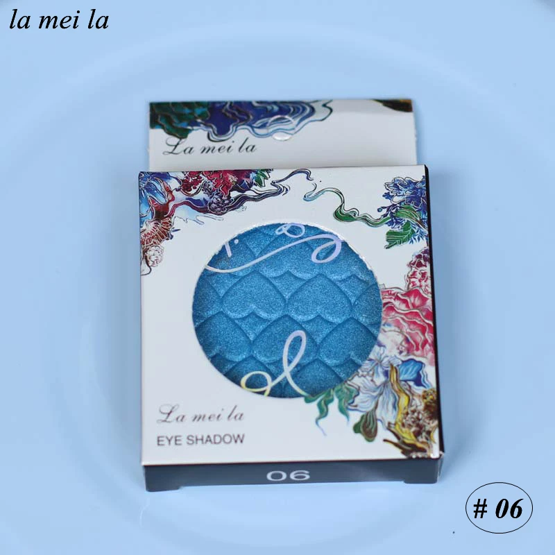 2019 Hot Sale New Makeup Super Shock Durable Waterproof Single color Shimmer Blue Eye Shadow # 06 |
