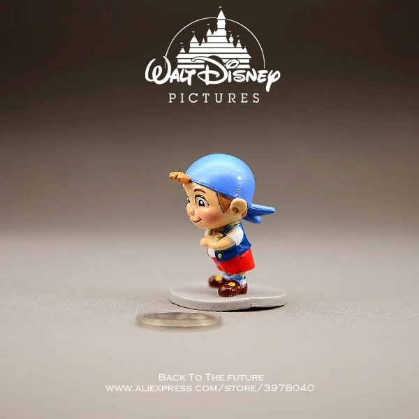Disney Jake and the Never Land Pirates 5 см фигурка аниме мини украшение Коллекция ПВХ игрушка