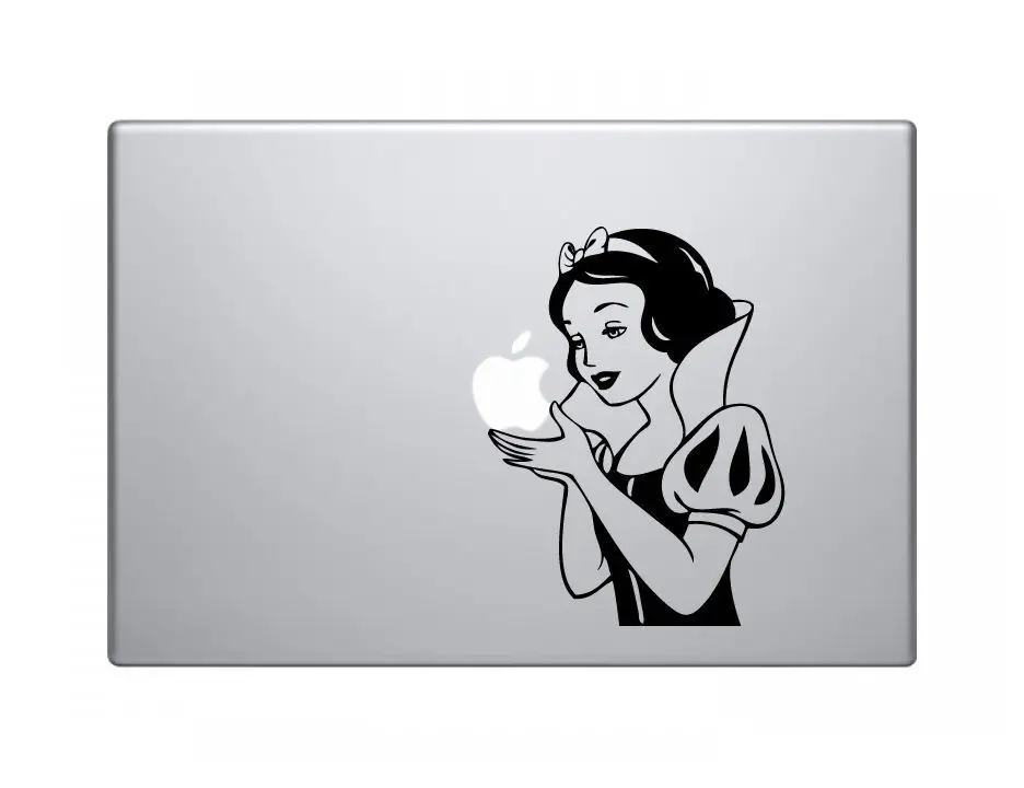 Виниловая наклейка Snow White для Apple MacBook Pro Air Mac экран 13 дюймов|white vinyl|vinyl decals stickersdecal