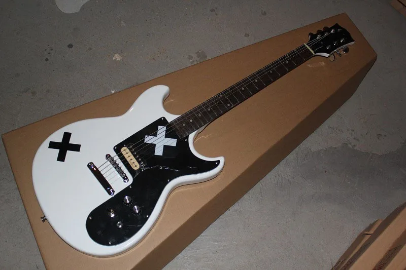 Custom Shop твердой древесины тела белый Электрогитары Бесплатная доставка! 14 2 18|electric