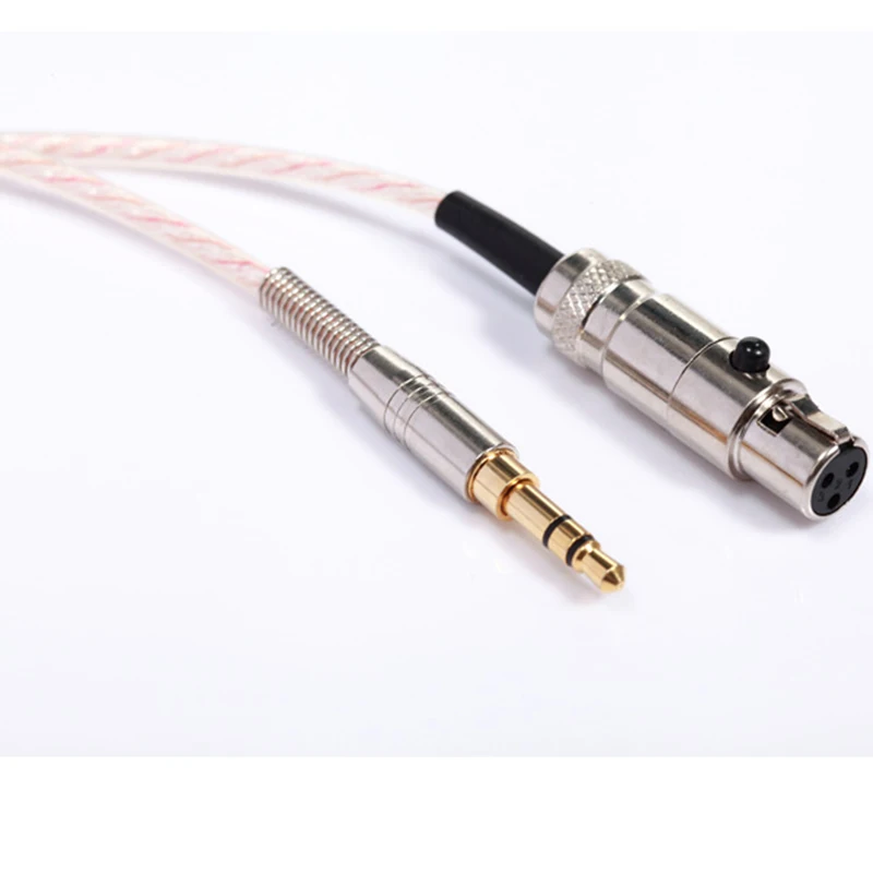 Серебристый медный смешанный сменный аудиокабель для наушников AKG Q701 K702 K267 K712 K141