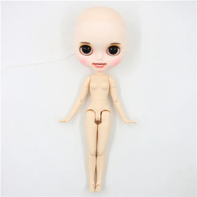factory Blyth doll bald head customized matte face white skin DIY custom DOLL - Цвет: naked doll