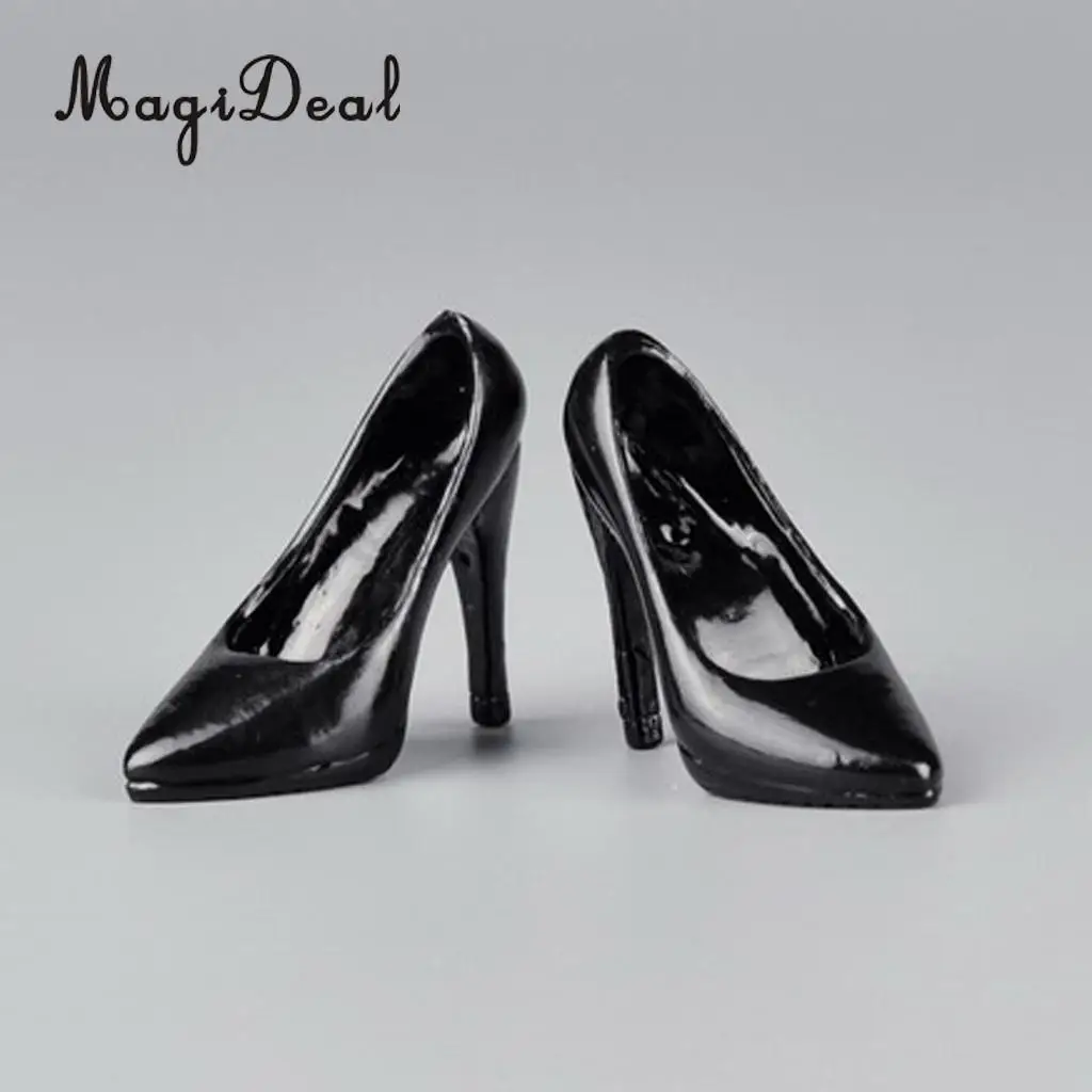 MagiDeal модные пластиковые туфли на высоком каблуке 12 дюймов 1 пара 1/6 весы женские