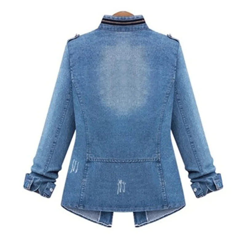 OKXGNZ джинсовая куртка в европейском стиле пальто женский весенний костюм с