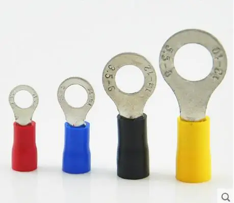 100 шт. RVS2 4 кольцо соединителя провода электрические обжимной терминал