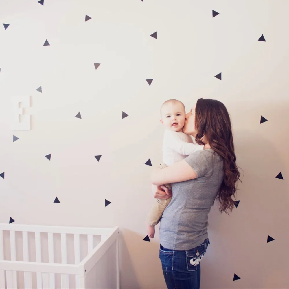

100pcs gold Triangles shape NURSERY wall stick for KIDS home decoration,M2S1