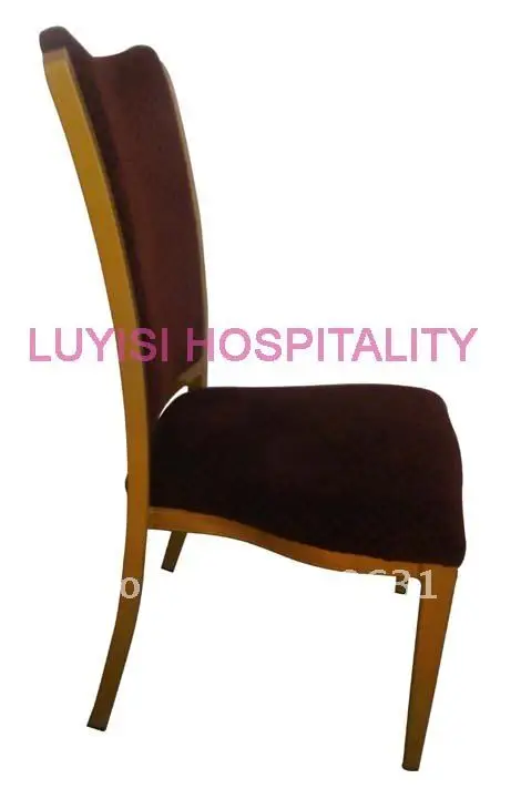 Обеденный стул из искусственного алюминия прочная ткань высокая устойчивость к