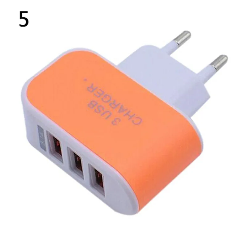 Великобритания 3.1A тройной USB порт для дома Путешествия AC зарядное устройство адаптер для ЕС вилка с индикатором - Тип штекера: Великобритания