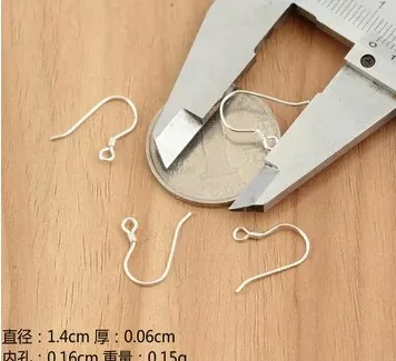 

925 Sterling Silver Components, Silver Hook, Silver Jewelry Parts,0.15g