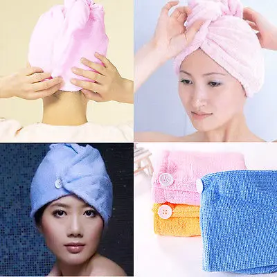 Быстросохнущее полотенце из микрофибры волшебный тюрбан для сушки волос шапка