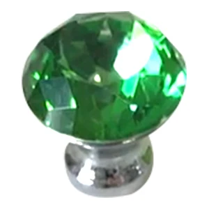 Crystal Green Уке Хрустальные стеклянные ручки 30 мм кристалл алмаза ящик, ручки шкафа и ручки для мебели - Цвет: Crystal Green
