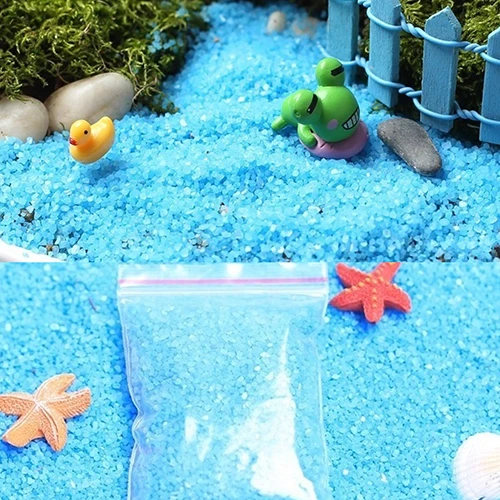 1 Сумка синий кварцевый песок для сказочные миниатюрюры садовый Террариум с мхом