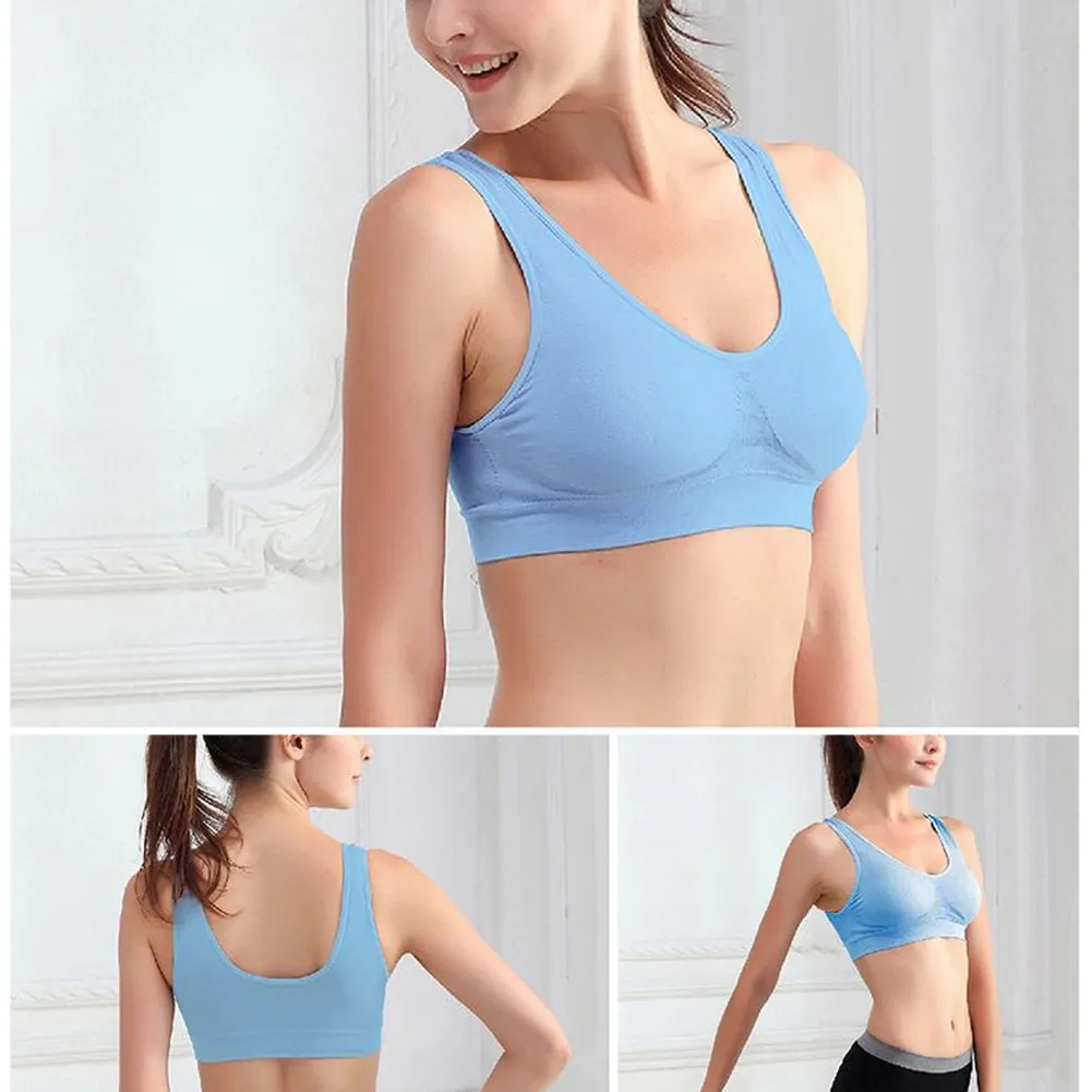 3 шт./компл. Для женщин Genie Bra состоит из трех корректирующих бюстгальтеров нейлон+ хлопок двухслойный Бесшовные дышащие Фитнес бюстгальтер-майка со съемными на лифчике с пуш-ап эффектом, Новинка