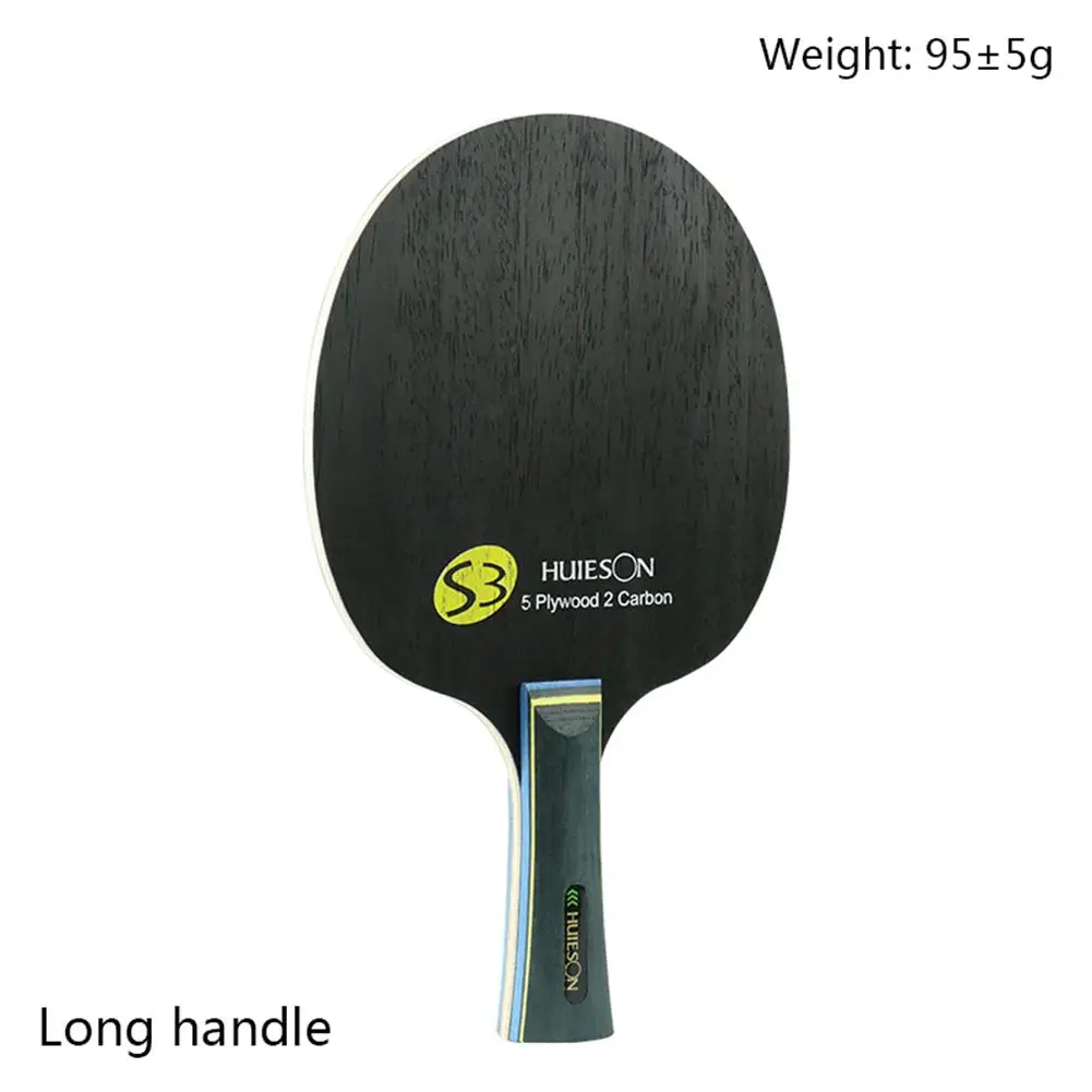 Long handle Huieson Nano углеродное лезвие для настольного тенниса, 7 слоев Ayous, дерево, средняя скорость, ракетка для пинг-понга, аксессуары для настольного тенниса S3 - Цвет: Long handle