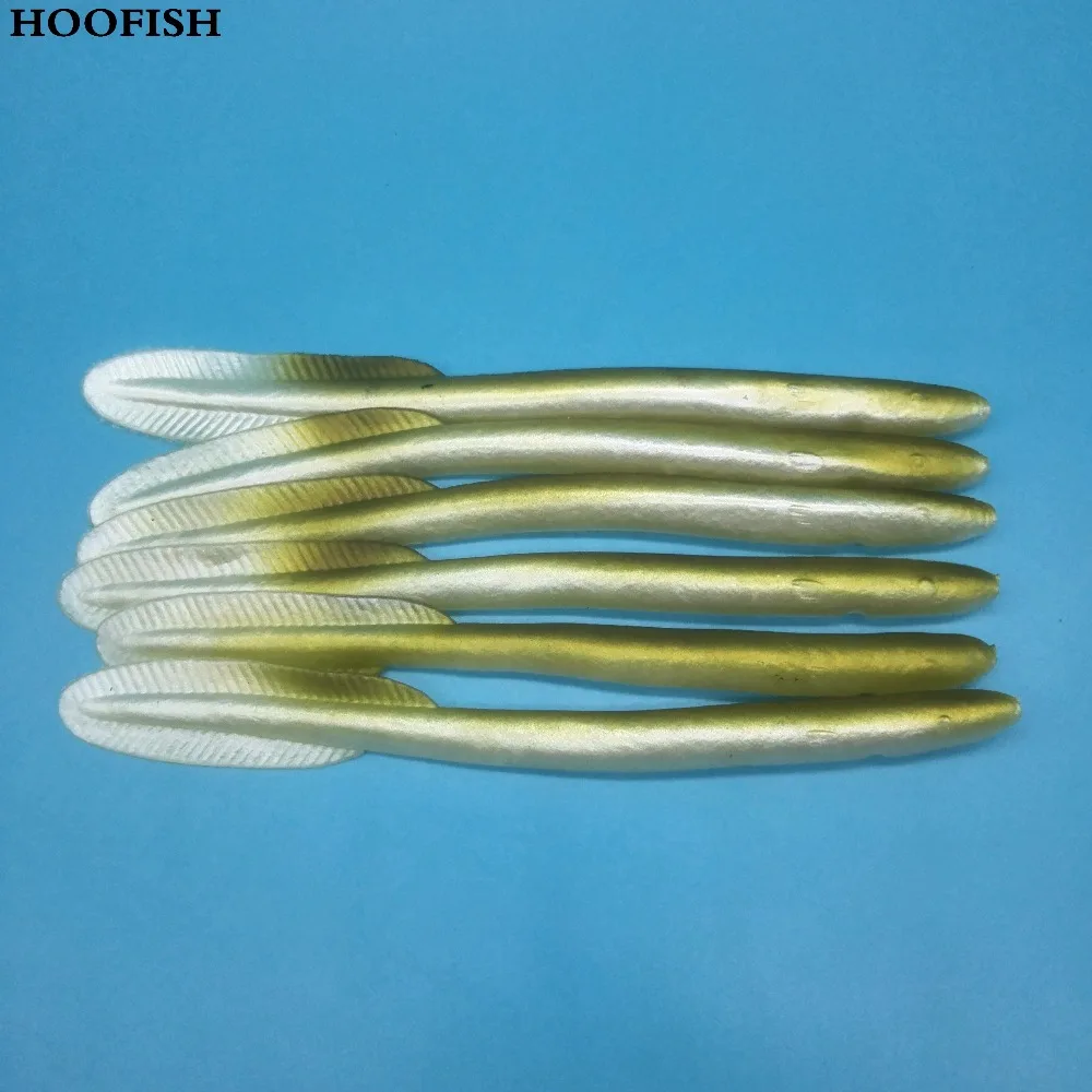 HOOFISH 6 шт./лот Bionic угрь Мягкая приманка 9 5 г/16 см искусственная мягкие приманки