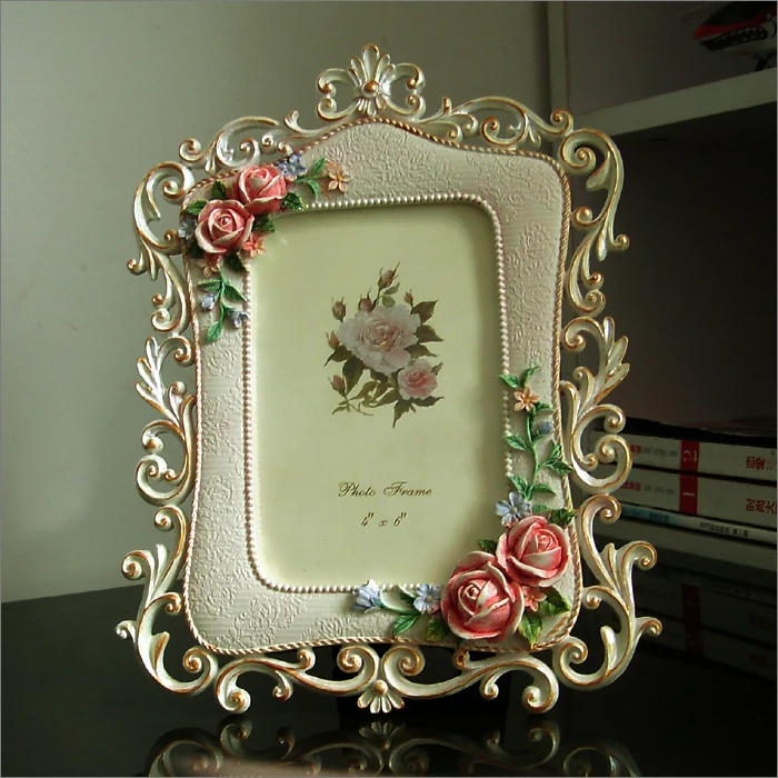 Европейский стиль пасторальная фоторамка розы Высококачественная из смолы|frame