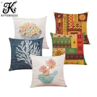 В этническом стиле африканских Подушка с изображением женщины крышка Танцующая дама, Африка Чехлы для подушек с геометрических узором наволочки Цвет ткань спальня диван украшения