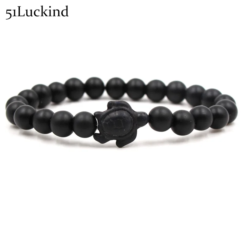 Браслет Boho Turtle эластичный браслет ручной работы из натурального камня с бусинами
