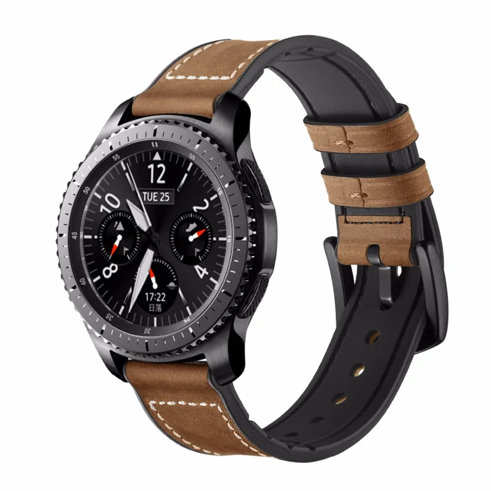Huawei watch GT 2 ремешок для Samsung galaxy active 46 мм Gear S3 Frontier 22 кожаный силиконовый amazfit bip