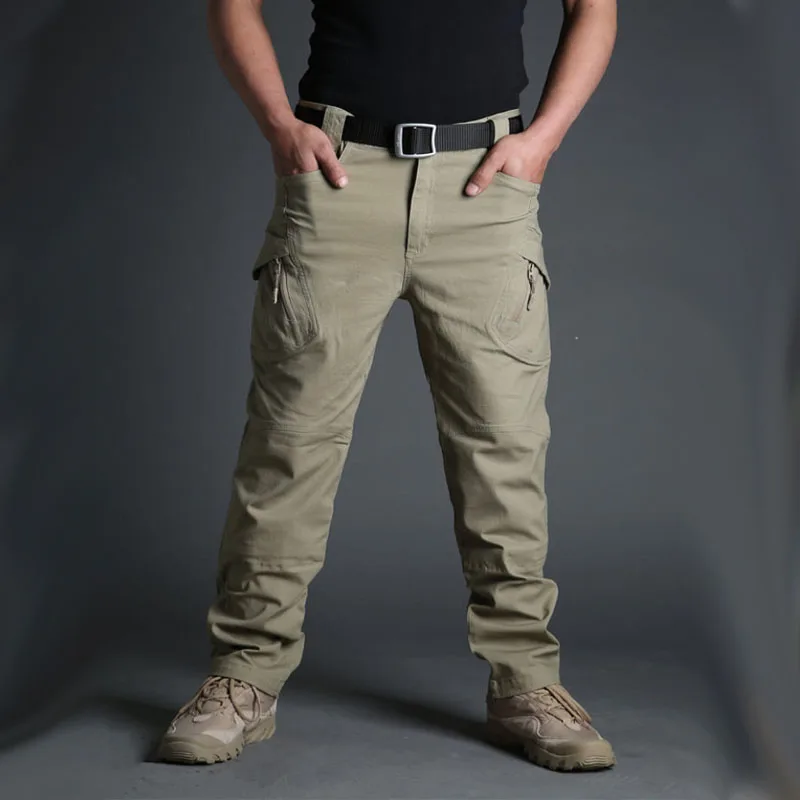 Мужские тактические брюки IX9 повседневные брюки-карго в стиле милитари с