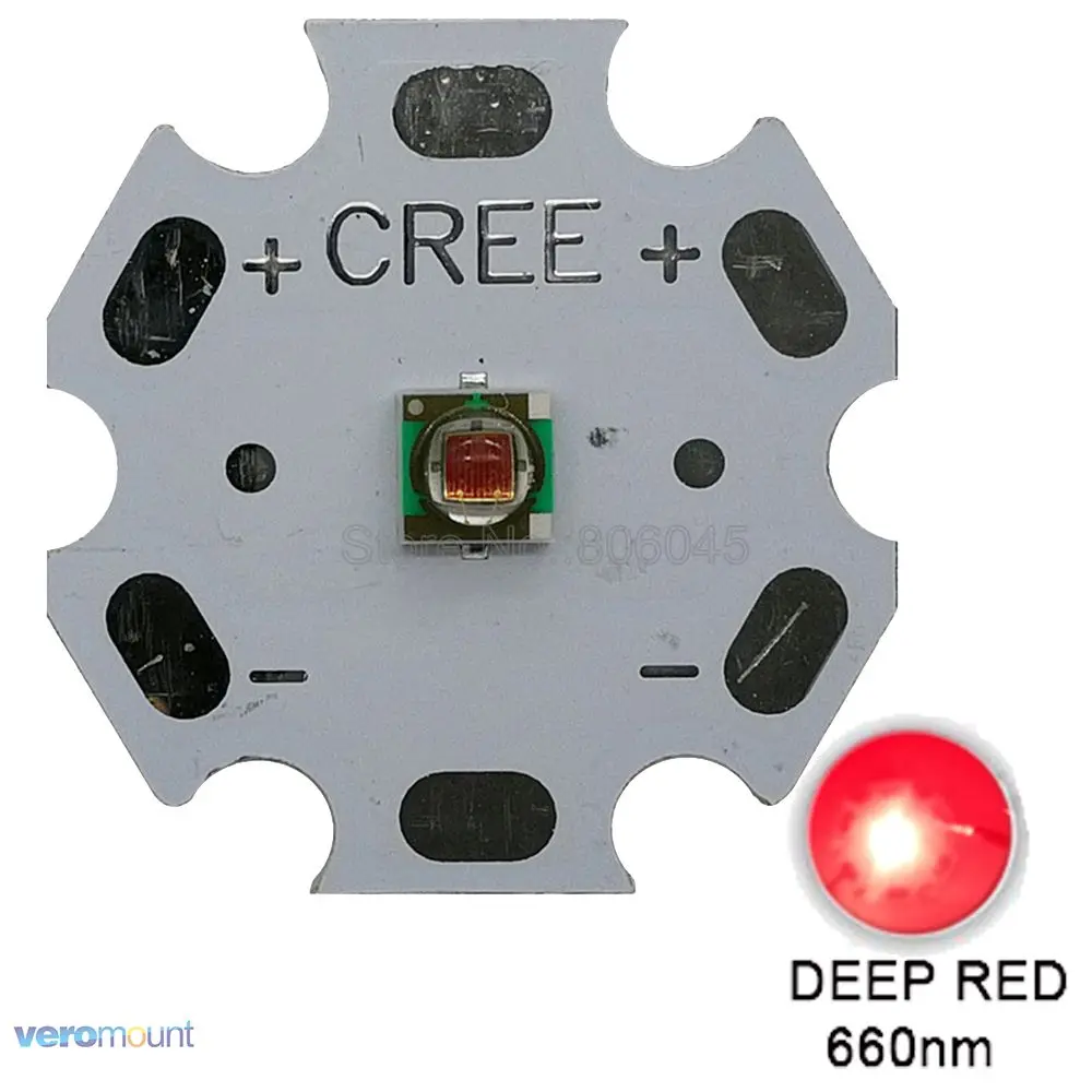 

10 шт. 1 Вт 3 Вт CREE XP-E XPE фото красный 660nm LED Deep Red светодиодный Emitter Dido на печатной плате 20 мм/16 мм/14 мм/12 мм/8 мм