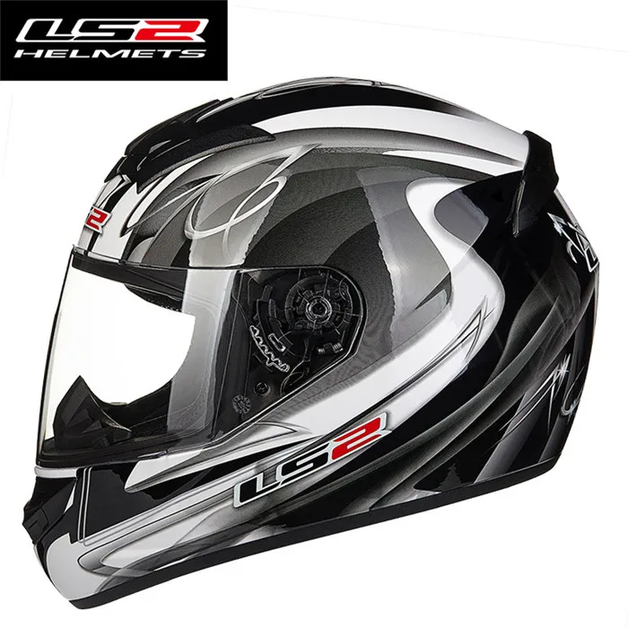 LS2 Шлемы FF352 петухи мотоцикл полный шлем Casco Capacete de motociclista скутер шлем для мужчин и женщин - Цвет: Diamond Black