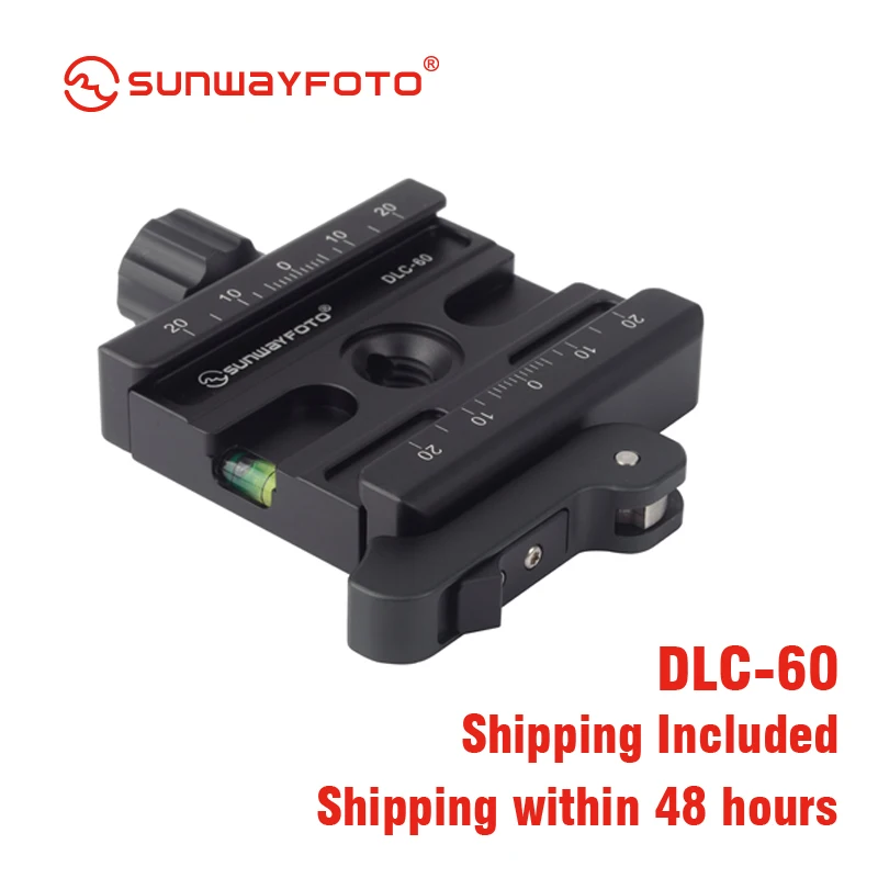 SUNWAYFOTO DLC-60 головка штатива быстросъемный зажим для DSLR Трипод быстросъемный зажим пластина шариковая головка рычаг зажим
