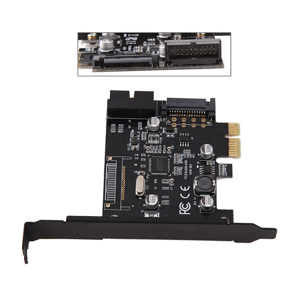 Aerofara USB3.0 расширения PCI-E карта адаптера PCI-E USB3.0 контроллер-концентратор адаптера Поддержка UASP для Windows Vista портативных ПК