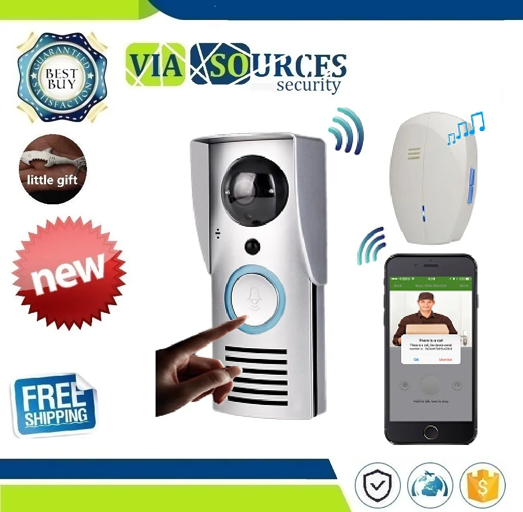 CUSAM Wi-Fi 720 P видео дверной звонок беспроводной домофон монитор умный HD камера PIR