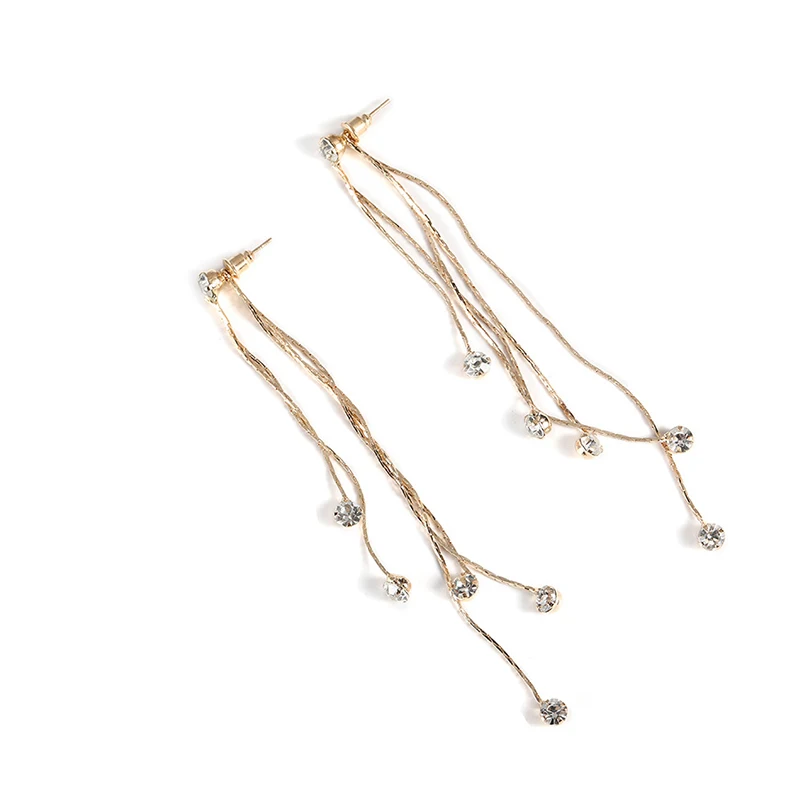 ZVZO Новая мода Brincos Bijoux посеребренные Висячие драгоценные камни горный хрусталь