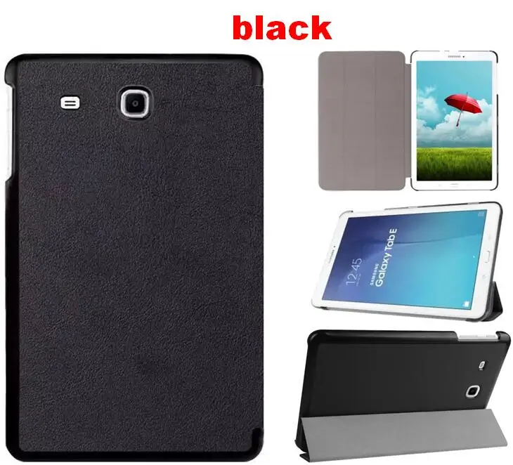 Бренд gligle чехол для Samsung Galaxy Tab E 9,6 E9.6 чехол+ стилус+ пленка для экрана+ OTG - Цвет: magnetic black