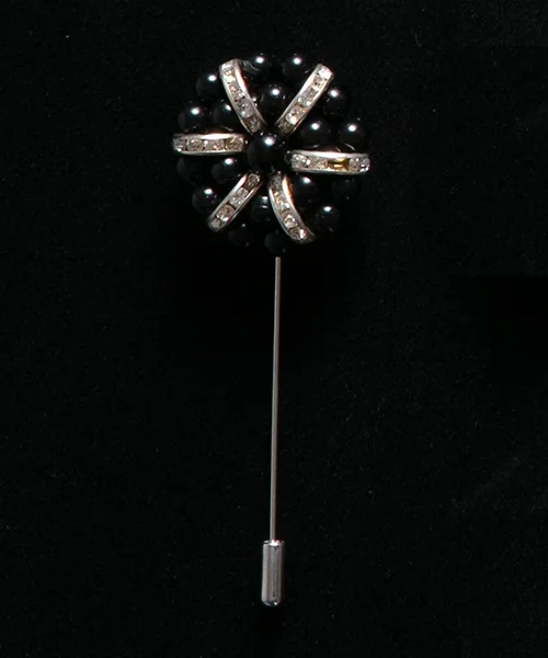 No.20 lapel pin 26 цветов расшитая бисером Цветочная Мужская булавка на лацкане с кристаллами новая роскошная модная мужская брошь для костюмов ручная работа Брошь со стразами на булавке аксессуар - Окраска металла: No.20 lapel pin