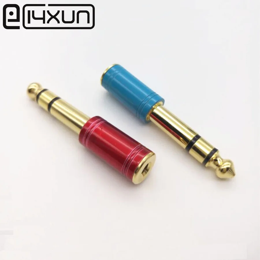 EClyxun 1 шт. Новый латунный 6 35 1/4 &quotштекер 3 5 мм Женский аудио адаптер jack стерео