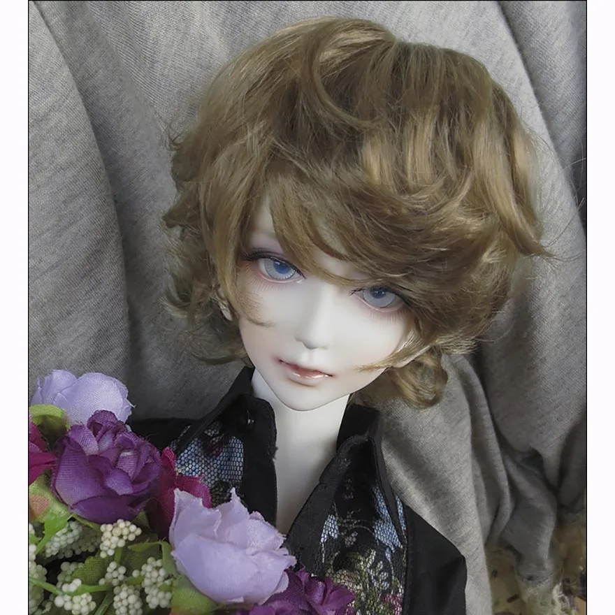 7 Allaosify куклы аксессуары 1/3 1/4 Bjd парик кукла волосы парик маленький демон Длинные прямые парик челка милые девочка и мальчик детские волосы - Цвет: 7