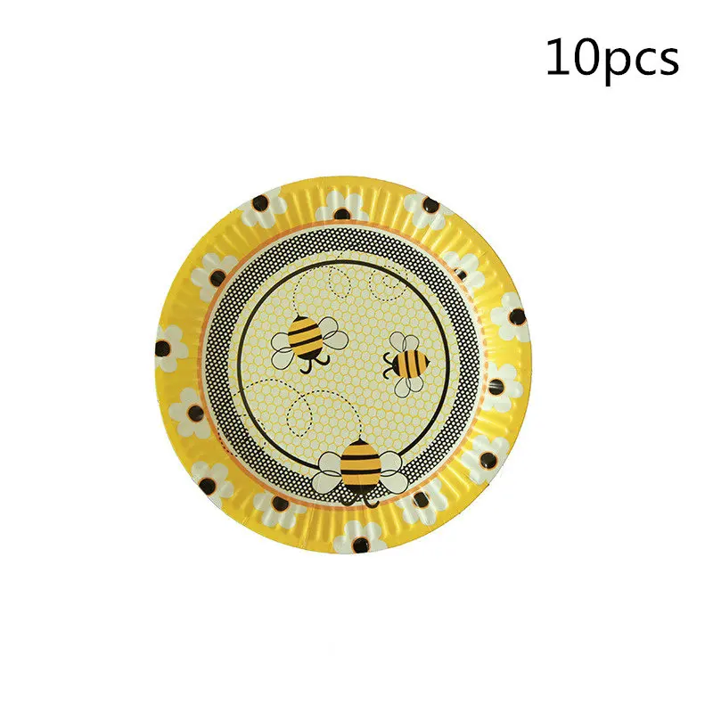 10 шт./лот товары для вечеринок с Пчелкой одноразовый пластиковый нож/вилка/ложка
