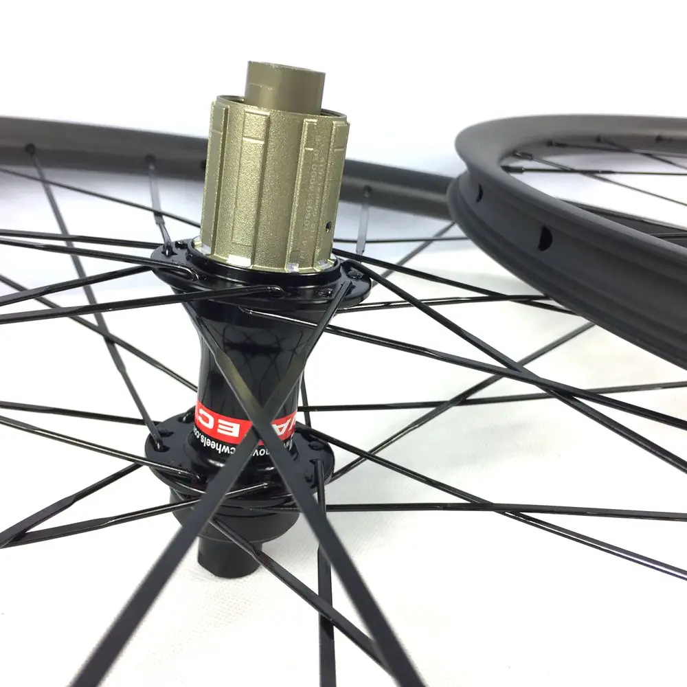 BIKEDOC 29er Carbon Fibre Mountain Bike Tubeless Wheels 27MM Width 23MM Depth Central lock Wheel set | Спорт и развлечения