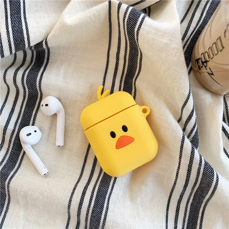 Bluetooth наушники чехол для AirPods милый силиконовый чехол мультфильм для airpods 2 Аксессуары Роскошный уникальный дизайн Улица Сезам