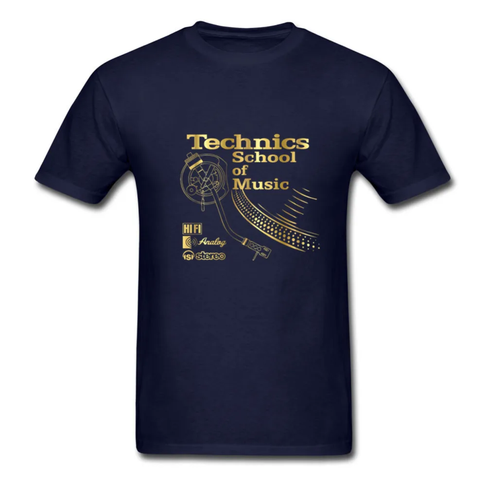 Мужская хлопковая футболка с коротким рукавом и надписью Technics School Of Music|men t shirt|t