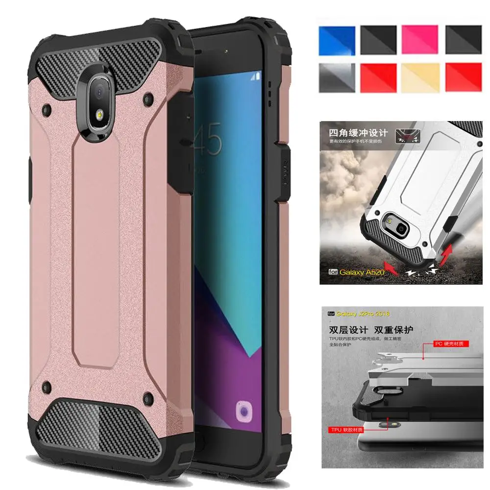 For Samsung Galaxy J7 Star / 2018 J737 J7V 2nd Gen Refine Hybrid Rugged Dual Protective Case Cover |