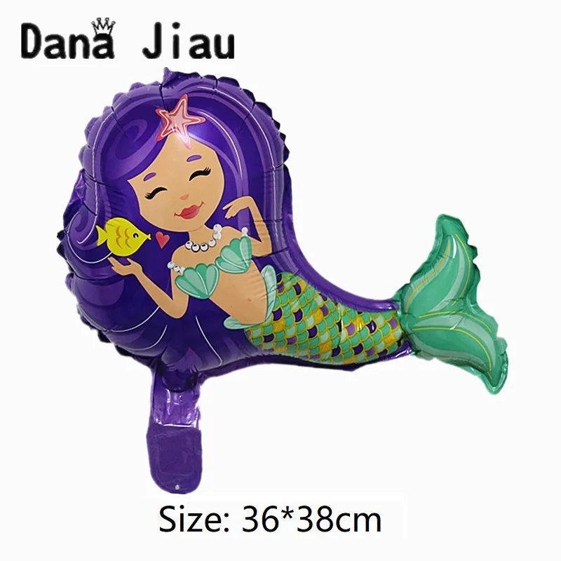Воздушные шары в виде морских животных русалок Дельфина акулы праздничное