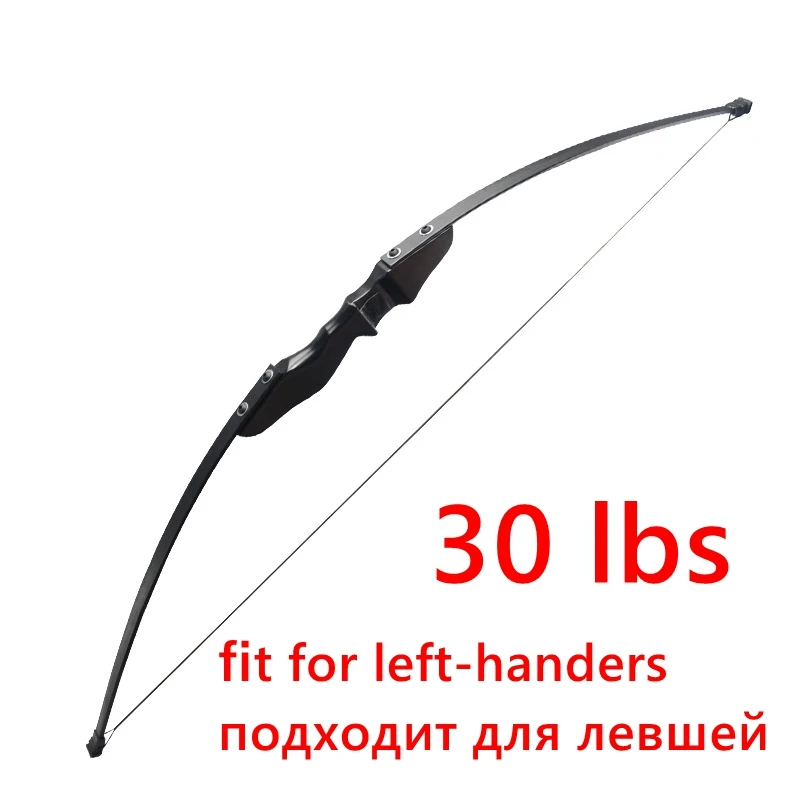 30 lbs left-hander Для игры в дартс 30/40lbs изогнутый лук для правой/левой рукой деревянный лук на открытом воздухе стрельба из лука Принадлежности для охоты спортивные G01 - Цвет: 30 lbs left-hander