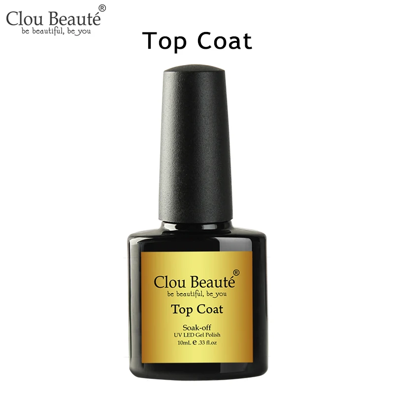 Top Coat Clou Beaute мягкая цветная основа и верхнее покрытие УФ гель лак для ногтей 10 мл vernis полуперманентный УФ-гель для ногтей впитывающий гель лак 1325 - Цвет: Top Coat